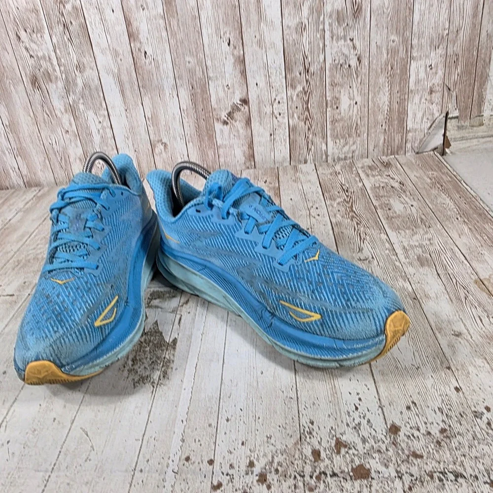 Hoka Clifton 9 Womens Running Shoes Size 9 Blue Pink Sky Copper 1127896 SDY